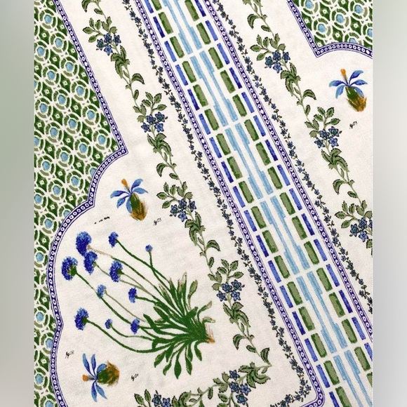 TORY BURCH Dress, Talía Botanical Knee-Length Green Silk Runway Dress, EUC, S - Picture 4 of 4